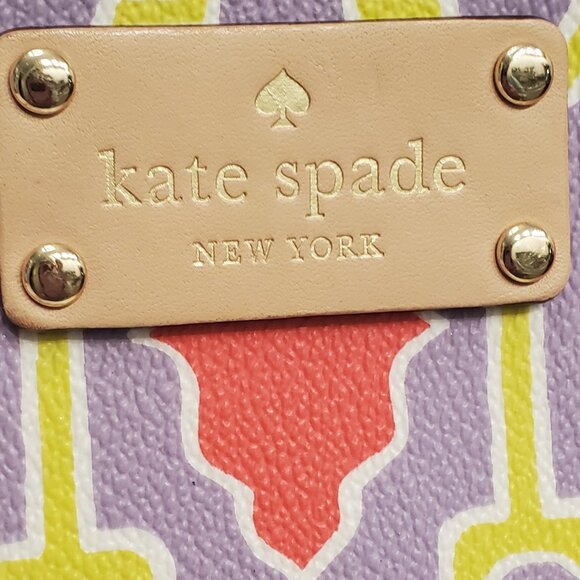 Kate Spade New York Linet Cabana Tile Wristlet/Purse - Picture 5 of 8